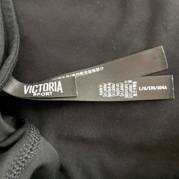 VICTORIA SECRET SPORT STRETCHY CROP TOP L BLACK - Picture 3 of 3
